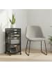 relaxdays Rollcontainer in Schwarz - (B)27,5 x (H)59 x (T)35 cm