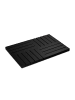 relaxdays Bambus Badematte in Schwarz - 61 x 40 cm