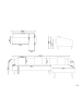 Beliani Ecksofa VADSO in Grün/Braun - (W) 303 x (H) 72 x (L) 98 cm