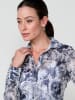 KOROSHI Women's long sleeve printed shirt in blau