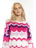 IZIA Damen Pullover in Pink Mehrfarbig