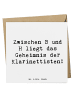 Mr. & Mrs. Panda Deluxe Karte Spruch Klarinette Geheimnis mit Sp... in Weiß