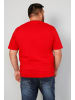 Men Plus Kurzarm T-Shirt in rot