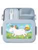 Mr. & Mrs. Panda Vesperdose Einhorn Happy Design ohne Spruch in Blau Pastell