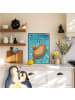 Mr. & Mrs. Panda Poster Otter Schwimmbad Pommes Design mit Spruch in Weiß