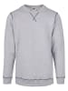 Urban Classics Urban Classics Herren Organic Contrast Flatlock Stitched Crew in grey/darkblue