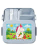Mr. & Mrs. Panda Lunchbox Einhorn Vegan Design ohne Spruch in Blau Pastell