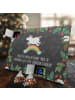 Mr. & Mrs. Panda Tee Adventskalender Einhorn Regenbogen mit Spruch in Kreidetafel