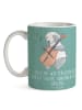 Mr. & Mrs. Panda Tasse Zeichenllo Herz mit Spruch in Meeresbrise