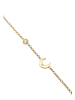 Elli Armband 925 Sterling Silber Astro, Halbmond in Gold