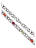 faina Necklace in Silver Multicolor