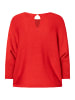 More & More femininer, leichter 3/4 Arm Pullover in red