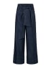 More & More weite Jeans, hoch geschnitten in dark blue denim