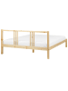 Beliani Doppelbett VANNES in Braun - (W) 167 x (H) 80 x (L) 209 cm