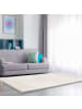KADIMA DESIGN Hochflor Teppich waschmaschinenwaschbar Unifarben  Schlafzimmer in Creme