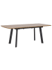 Beliani Esszimmertisch SALVADOR in Braun/Schwarz - (W) 90 x (H) 76 x (L) 160 cm