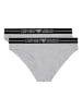Emporio Armani 2er Pack Slip in Grau