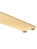 Beliani Esszimmertisch MARAMO in Transparent/Gold - (W) 120 x (H) 75 x (L) 120 cm