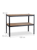 relaxdays Werkbank in Schwarz - (B)100 x (H)180 x (T)60 cm