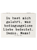 Mr. & Mrs. Panda Geschenkdose Spruch Mama Liebe mit Spruch in Weiß