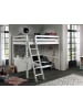 58 aufm Kessel HOCHBETT Katheryn 209x190x215 mit Kommode und Bettsessel Holz Weiß