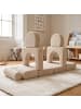 relaxdays 10tlg. Kinder-Spielsofa Set "Cord" in Beige - (B)108 x (H)32 x (T)50 cm