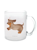 Mr. & Mrs. Panda Kaffeetasse Hund Dackel ohne Spruch in Transparent