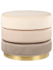 Beliani Pouf LOUIN in Beige - (W) 48 x (H) 41 x (L) 48 cm