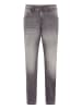 Timezone Jeans Regular Fit Tapered Leg Used-Waschung in Grau