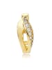 BALIA Ohrringe Gold 333 Gelbgold - 8 Karat Blatt Creolen