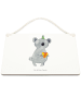 Mr. & Mrs. Panda Deko Schild Koala Geschenk ohne Spruch in Weiß