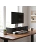 relaxdays Monitorständer in Schwarz - (B)51 x (H)12,5 x (T)24 cm