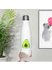 Mr. & Mrs. Panda Thermosflasche Avocado Glücklich ohne Spruch in Weiß