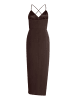 Vera Mont Abendkleid mit Raffung in rostbraun