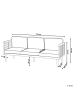 Beliani 7-tlg Gartensofa BARATTI in Braun/Beige
