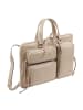 DuDu Pocket Aktentasche Leder 36 cm Laptopfach grigio sabbia