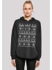 F4NT4STIC Oversized Hoodie Scandinavian Muster Weihnachten in schwarz