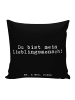 Mr. & Mrs. Panda Kissen Du bist mein Lieblingsmensch! mit Spruch in Schwarz