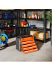 HOMCOM Werkzeugkiste-49,7L x 25,3B x 28,9H cm-Orange