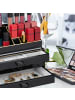 relaxdays Make-Up Organizer in Schwarz-Gold