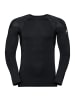 Odlo Unterhemd BL TOP Crew neck l/s ACTIVE in Black