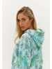 ADLYSH Sweatjacke Marble Zip Hoodie in Blue Lagoon