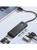 Orico PAPW3AT-C3 USB-Hub mit 4 Anschlüssen (3x USB-A 3.0) und microSD/SD-Kartenleser