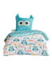 Today Kinderbettwäsche LAZY MORNING, Baumwolle in Blau, (B) 200 x (H) 0,5 x (L) 140 cm