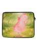 Mr. & Mrs. Panda Laptop Tasche Axolotl Tanzen Design ohne Spruch in Weiß
