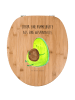 Mr. & Mrs. Panda Motiv WC Sitz Avocado Pfeifen mit Spruch in Braun