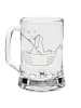 Mr. & Mrs. Panda Bierglas Pinguin Angelboot ohne Spruch in Transparent