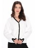usha BLACK LABEL Women Cardigan in offwhite black