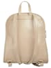 Cluty City-Rucksack echt Leder in beige
