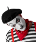 tectake Sechsteiliges Outfit im klassischen Pantomime-Stil, schwarz/weiß